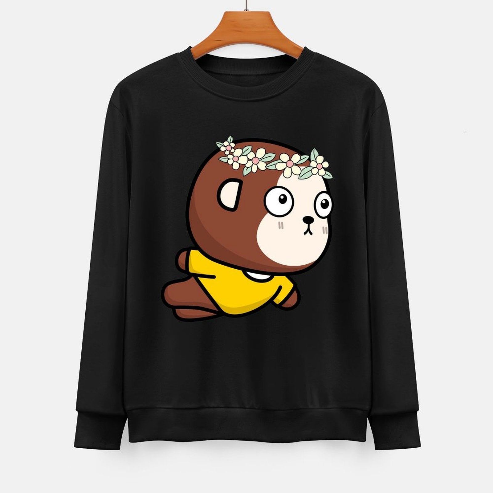 Front Patterned Long Sleeve TopClean 100% Cotton